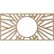 Ekena Millwork Hoover Wood Fretwork Pierced Ceiling Medallion, Red Oak, 28"W x 14"H x 10 3/8"ID x 3/8"T CMWP28X14X0375HORO - alternate 5